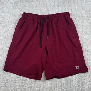 Dixxon Mens Medium Maroon 8" Lined Athletic Performance Training Shorts